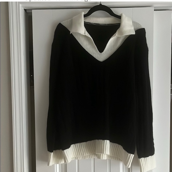 SHEIN Sweaters - Black and White Women's Sweater